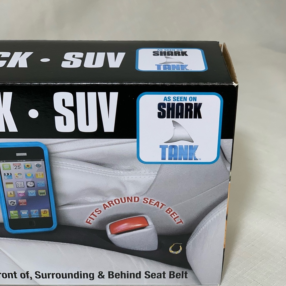 NWT Drop Stop Original Car Seat Gap Filler Shark Tank Seat Console Organizer Set - Picture 9 of 16